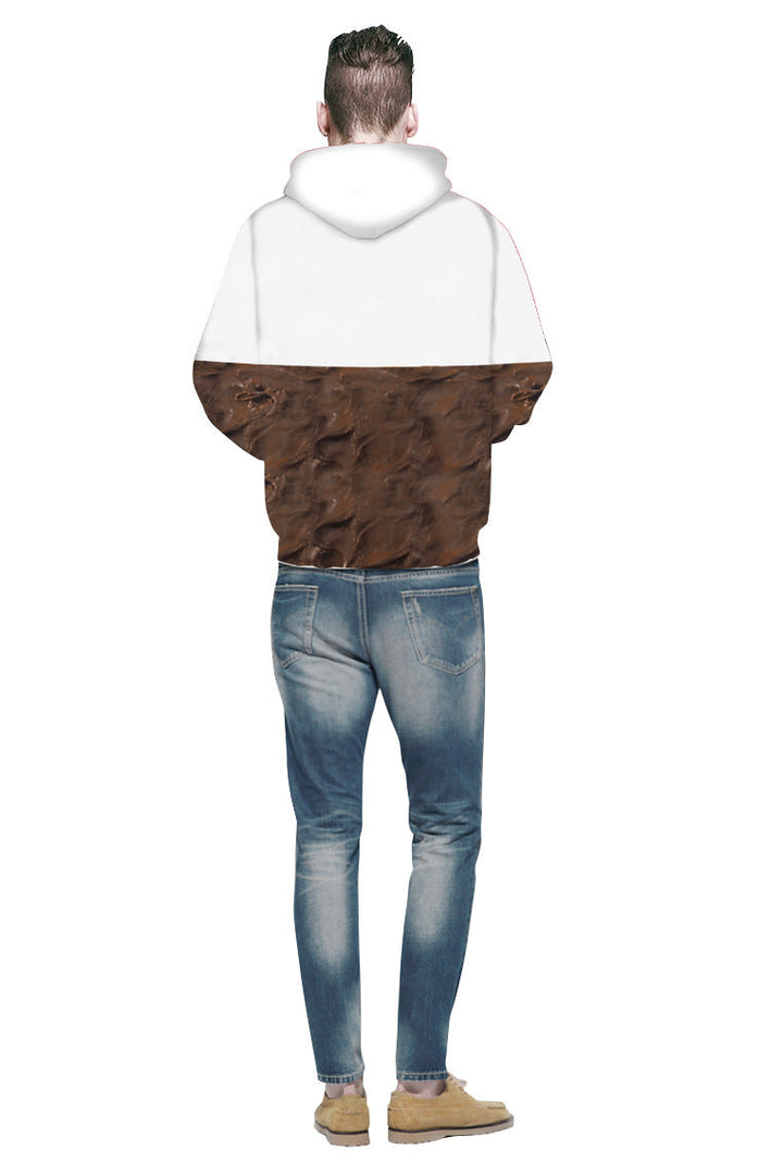 Unisex Kapuzenpullover mit kreativem Nutella-Design Drune