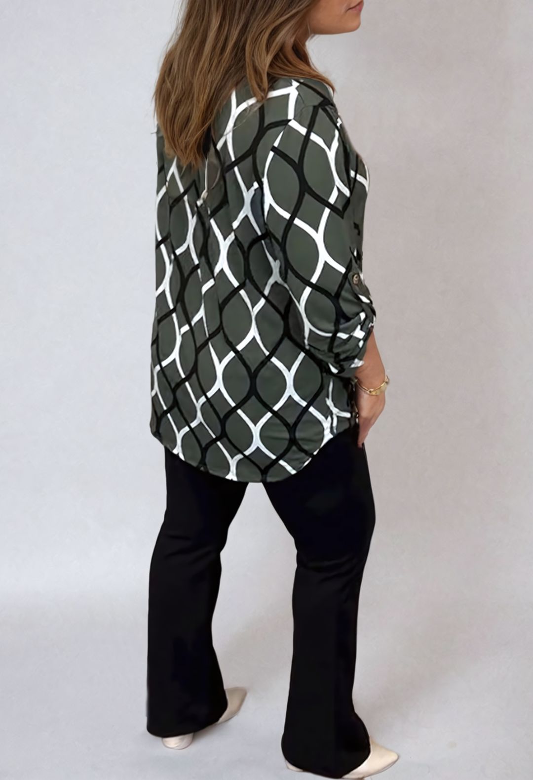 Drune | Elegante Bluse mit Grafischem Muster Leicht und Stilvoll Perfekt Für Den Alltag
