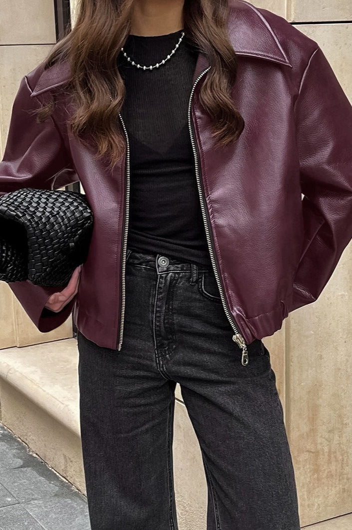 Drune | Matte PU Motorradjacke
