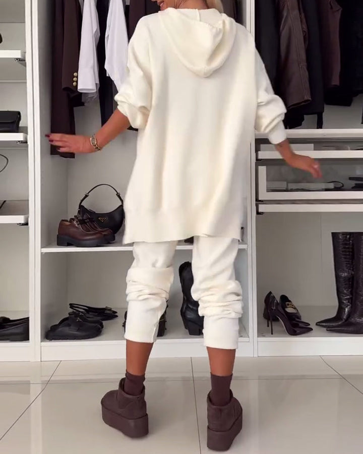 Drune | Satz Einfarbiger Pullover und Hose