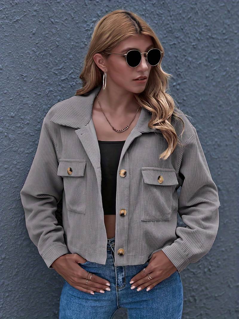 Drune | Kurze Cordjacke für Damen