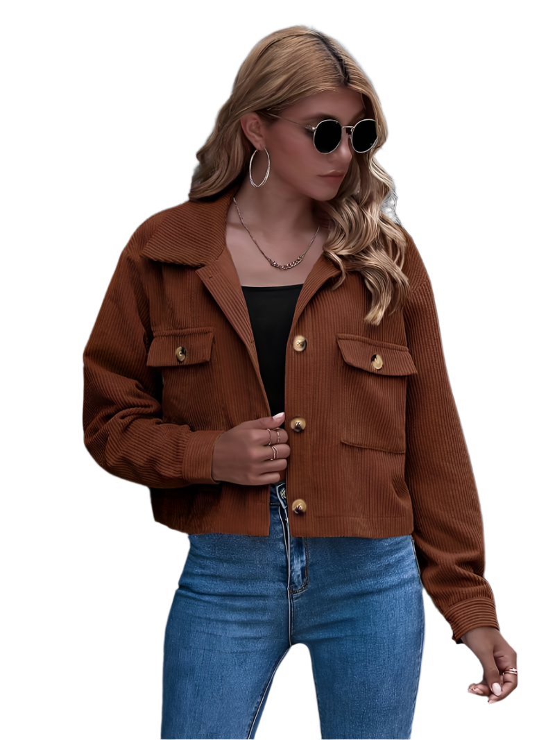 Drune | Kurze Cordjacke für Damen