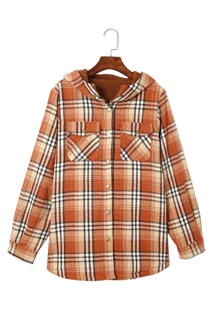 Drune | Gepunktete Jacke mit Kapuze Weiches Plüschfutter Perfekt Für Kalte Tage