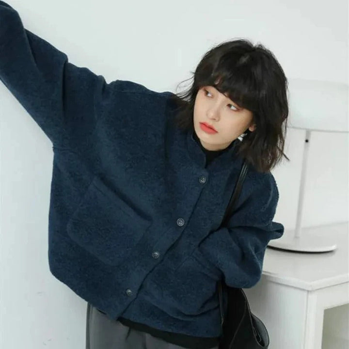 Drune | Flauschige Cardigan Jacke