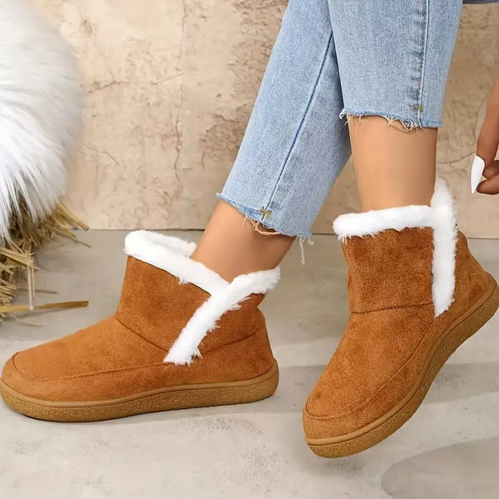 Drune | Damen Plüschfell Winter Stiefeletten
