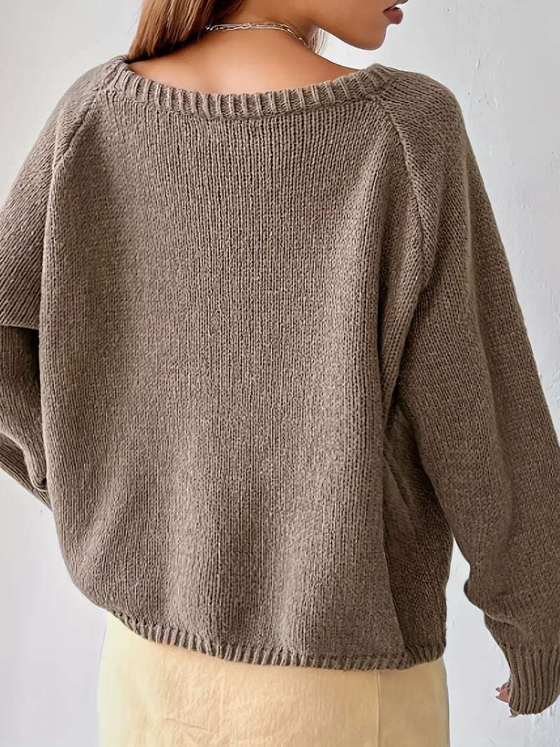 Drune | Rundhalsausschnitt Raglanärmel Pullover
