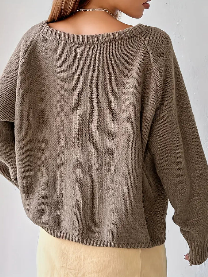 Drune | Rundhalsausschnitt Raglanärmel Pullover