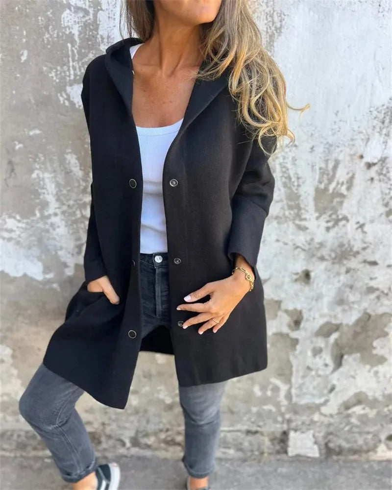 Drune | Bequemer Kapuzenpullover Cardigan