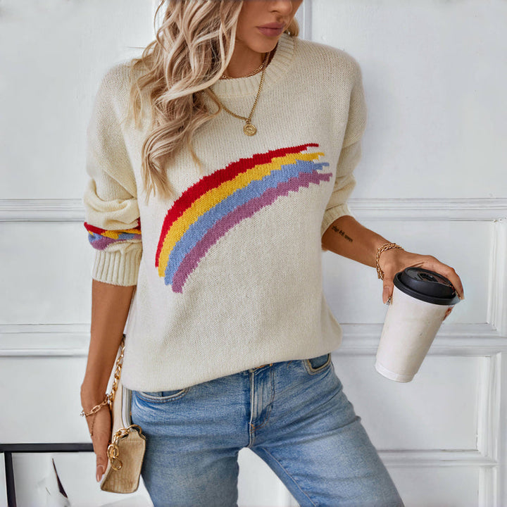 Drune | Regenbogen Strickpullover
