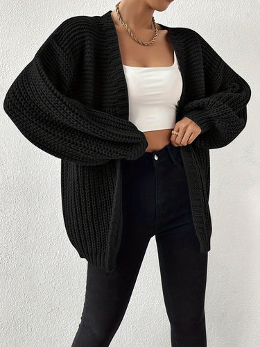Drune | gemütlicher grob gestrickter Drop-Shoulder Strickcardigan für Damen - Perfekt für Gemütliche Tage