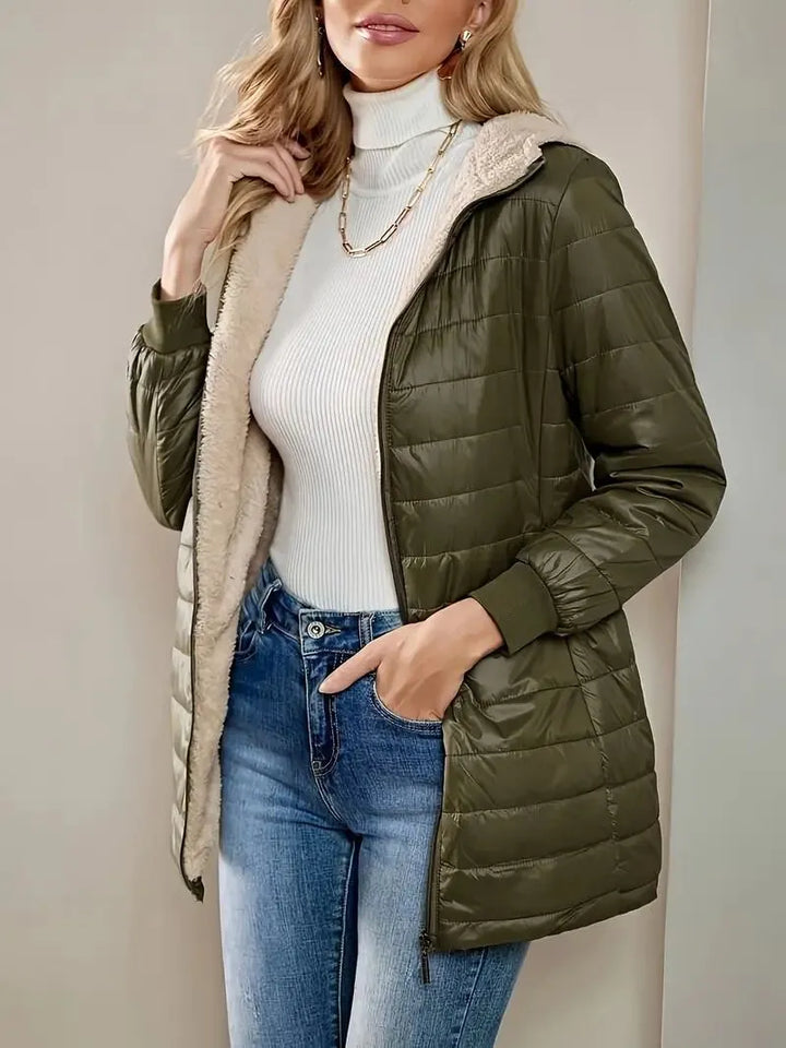 Drune | Gepolsterte Jacke mit Fleece-Futter und Kapuze