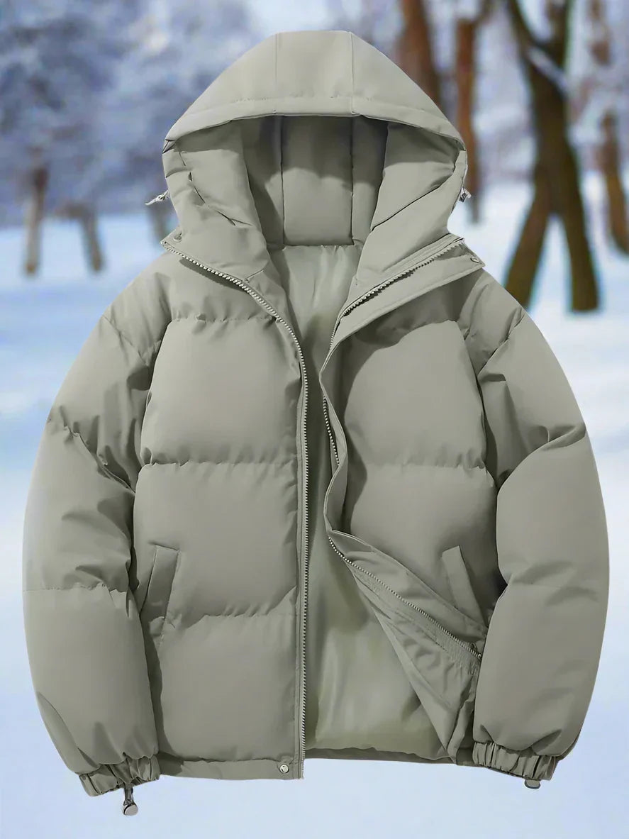 Drune | Pufferjacke Gepolstert Und Isolierend Kapuze Und Reißverschluss Praktische Taschen