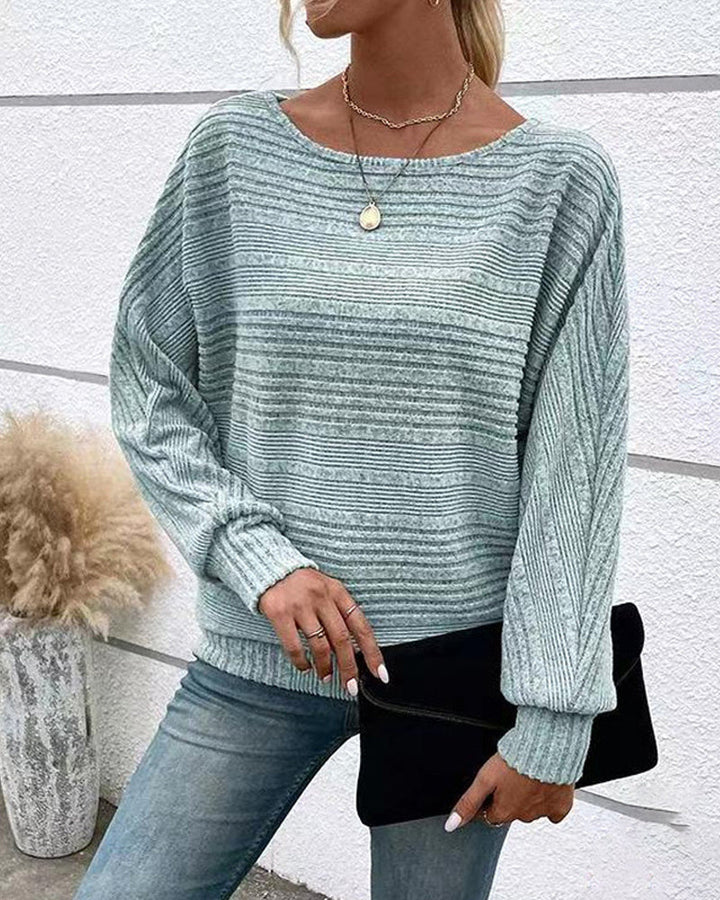 Drune | Langarmshirt mit Rundhals und Streifen