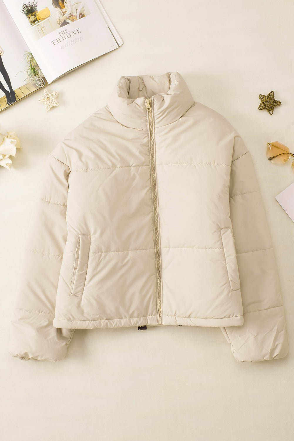 Drune | Puffer-Jacke - Hoher Kragen - Leichte Wärme - Winter Casual