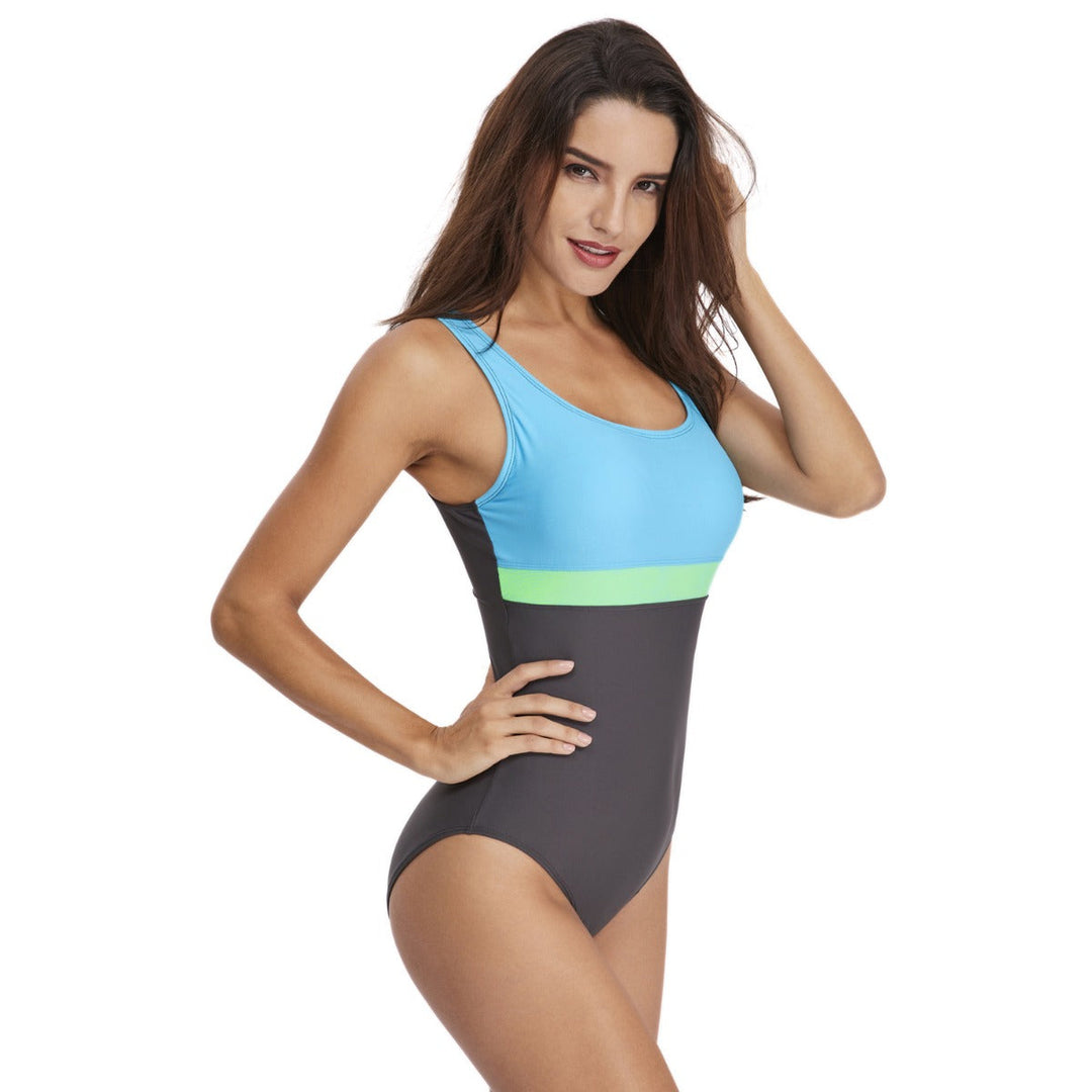 Drune | Sexy dreieckiger Sport farblich passender einteiliger Badeanzug