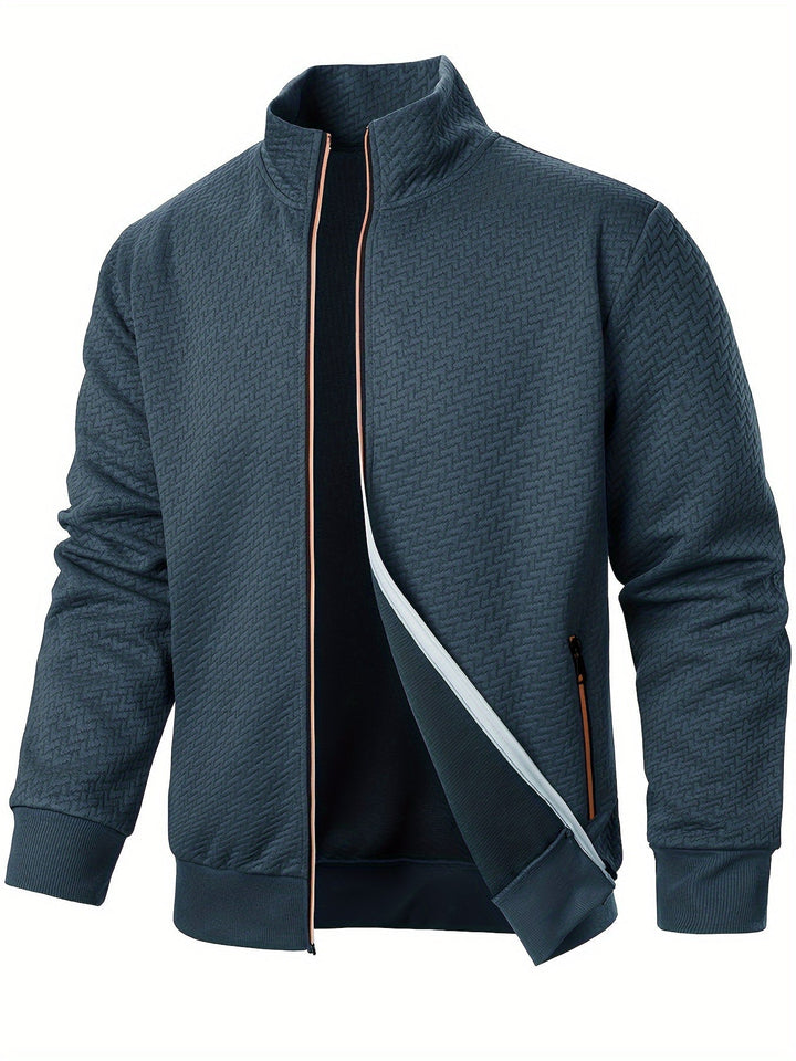 Drune | Leichtgewicht Jacke mit Strukturmuster Polyester Komfort und Stil