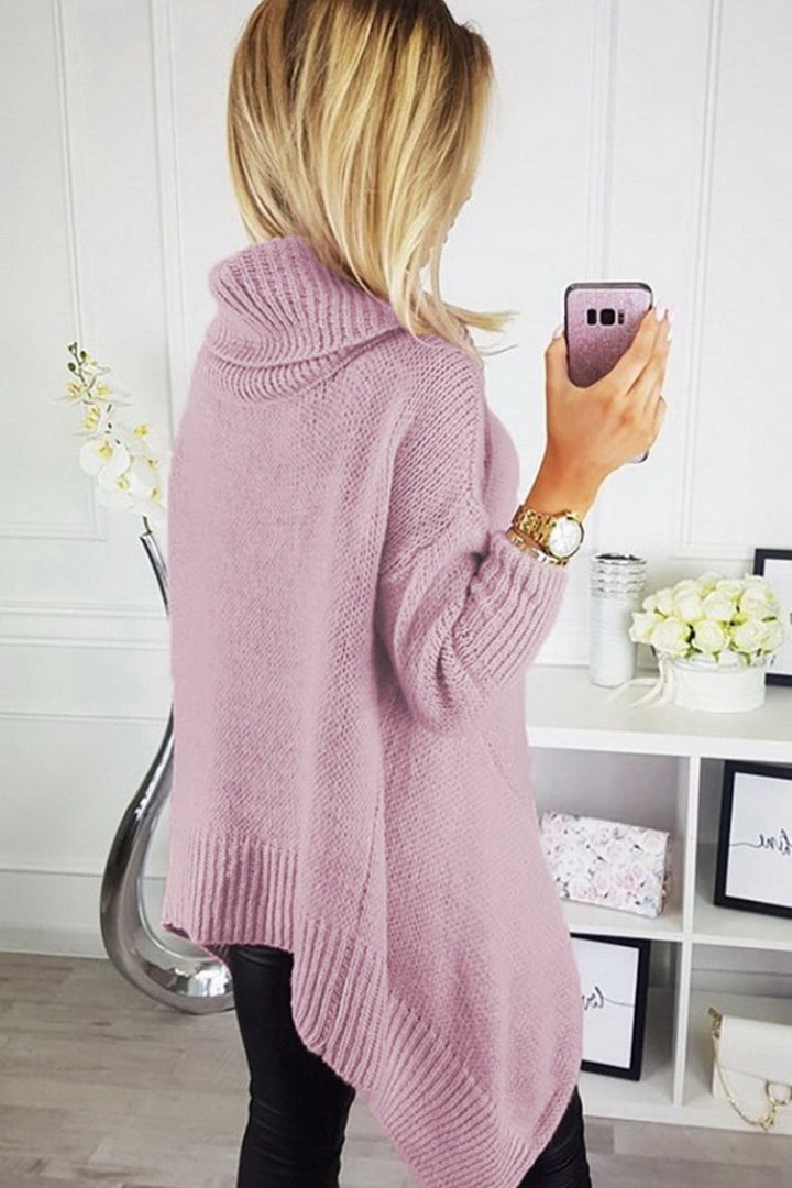 Drune Highneck Asymmetrischer Pullover