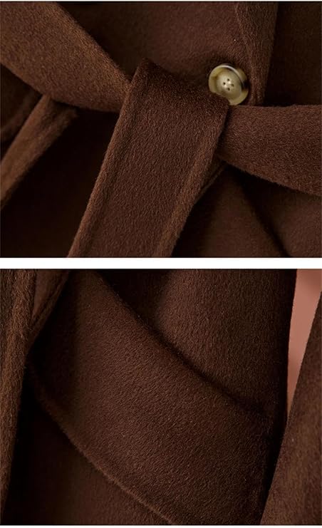 Drune | Eleganter Damen-Maximantel Mit Doppelknopfreihe Und Gürtel Herbst Winter 2024