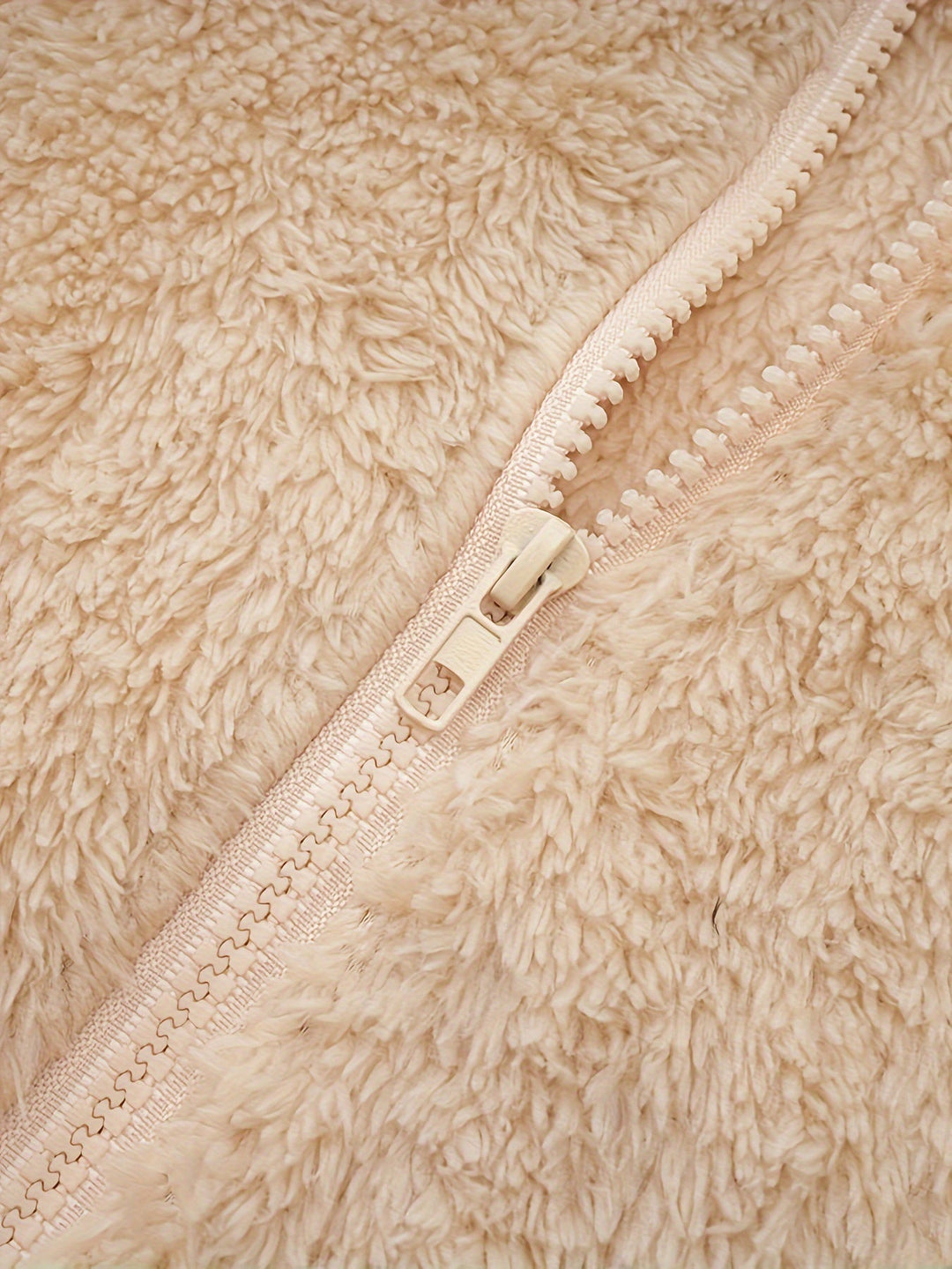 Drune | Leichtgewicht Teddyjacke mit Kapuze Polyester Warm und Bequem