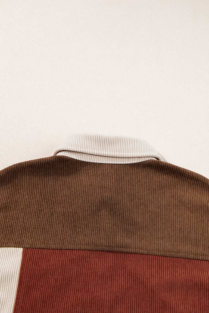 Drune | Patchwork Hemdjacke Weich und Trendy Perfekt Für Entspannte Tage
