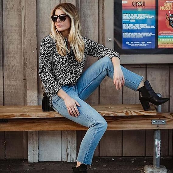 Drune | Trendige Bluse Im Leo-Muster