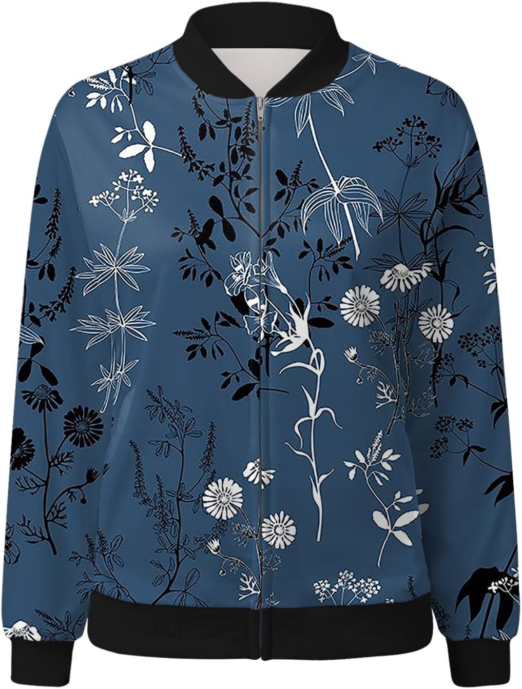 Drune | Bomberjacke mit Blumenmuster für Damen