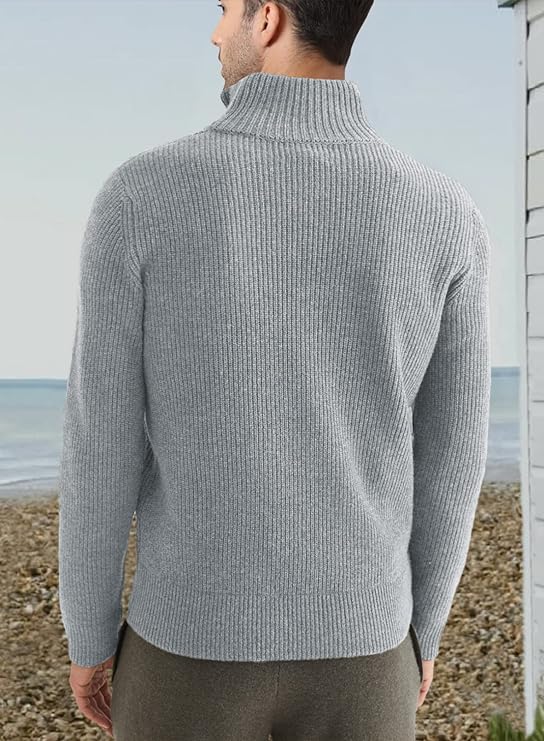 Drune | Stylischer Zipper Pullover für Herren (italienisches Design)