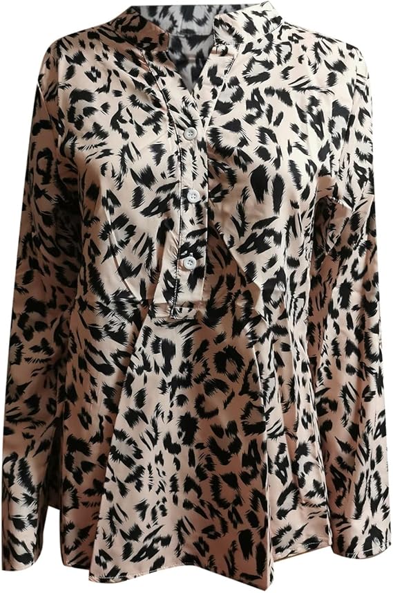 Drune | Trendige Bluse Im Leo-Muster