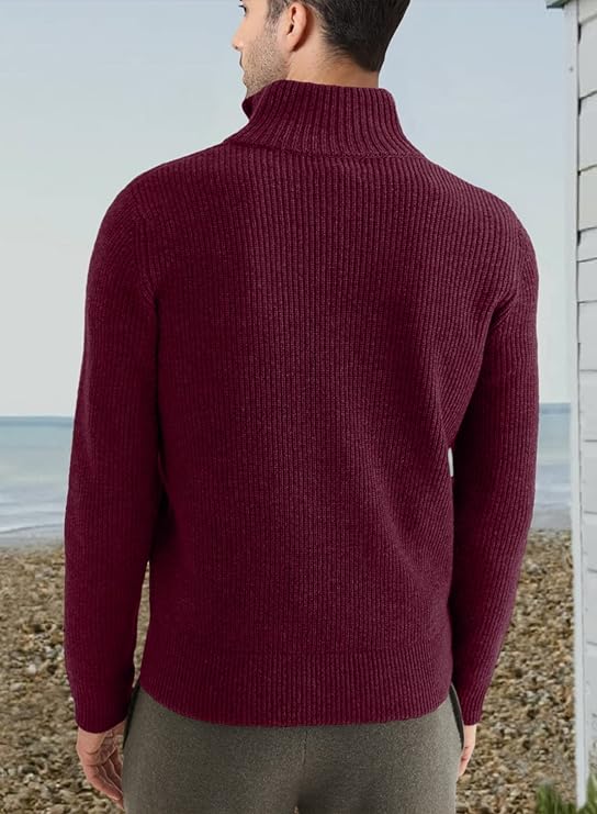 Drune | Stylischer Zipper Pullover für Herren (italienisches Design)