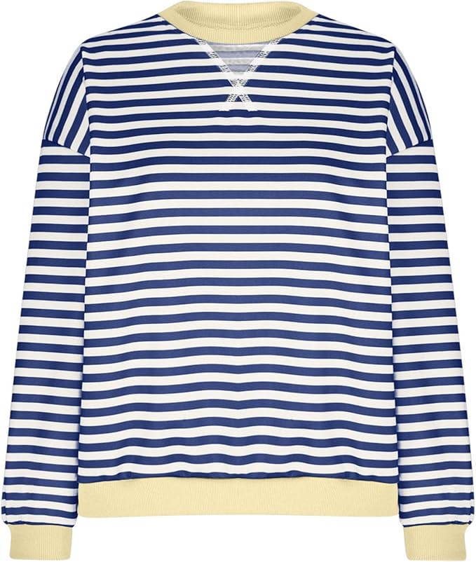 Drune | Gemütlicher Oversized Gestreifter Pullover