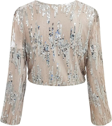 Drune | Stilvolle Herbst Klassische Silber Bluse Mit Langen Ärmeln Für Frauen