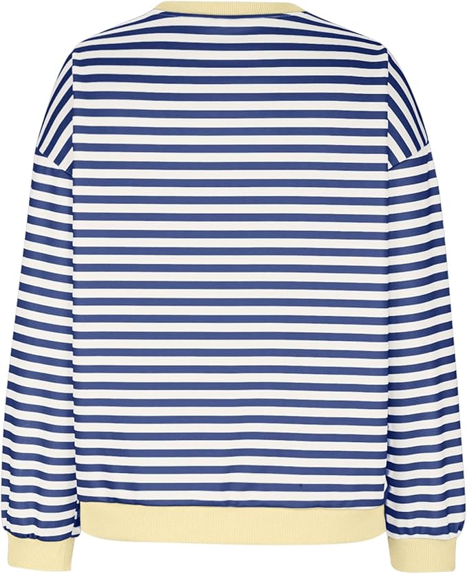 Drune | Gemütlicher Oversized Gestreifter Pullover