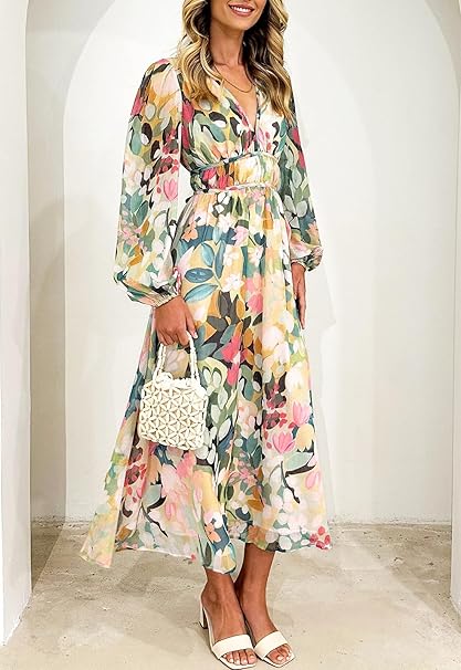 Drune | Elegantes Blumen-Maxi für Damen