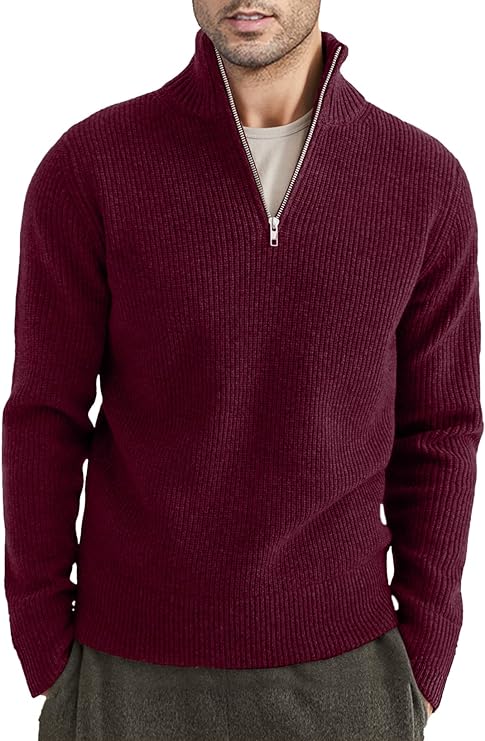 Drune | Stylischer Zipper Pullover für Herren (italienisches Design)