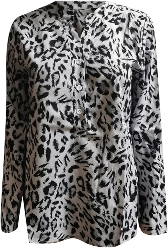 Drune | Trendige Bluse Im Leo-Muster