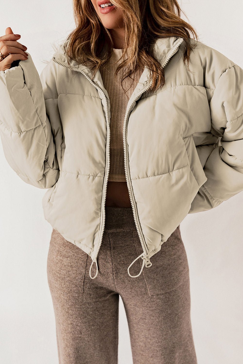 Drune | Puffer-Jacke - Hoher Kragen - Leichte Wärme - Winter Casual