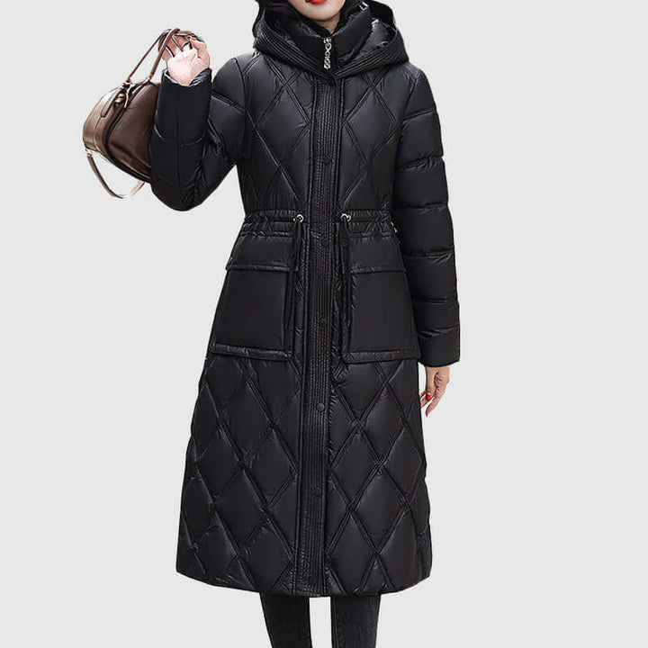 Drune | Damen gepolsterte Kapuzen Winterjacke