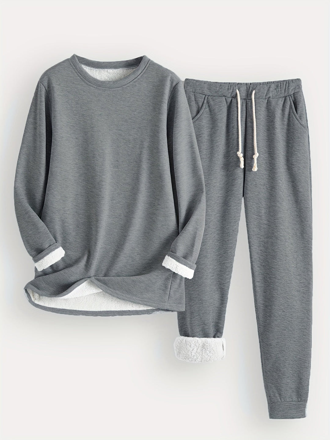 Drune | Stilvolle Winter Casual Thermische Sweatshirt- und Jogginghose-Set für Frauen