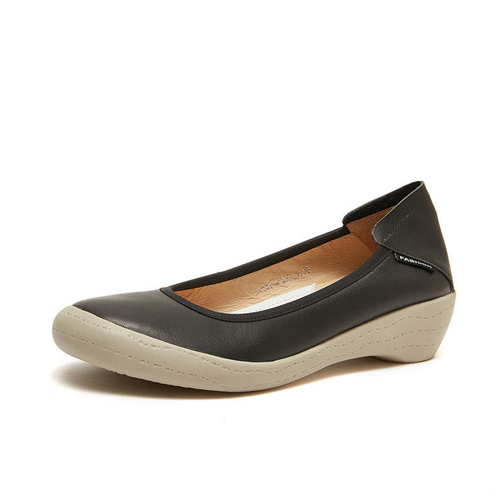 Drune | Frühling und Sommer Damen Echtes Leder Schuhe Niedriger Mund Pumps