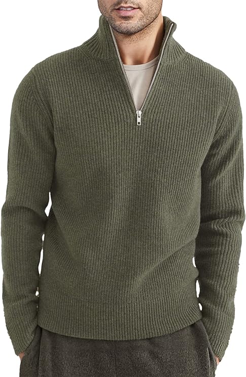Drune | Stylischer Zipper Pullover für Herren (italienisches Design)