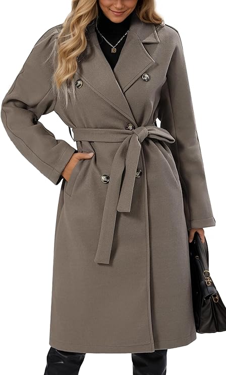 Drune | Klassischer Damen Trenchcoat Mit Doppelknopfverschluss