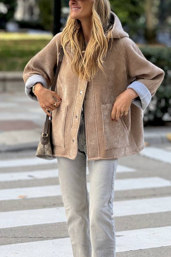 Drune | Neopren Braun Gummi Jacke