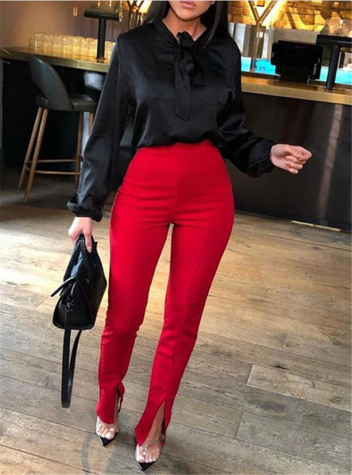 Drune | Hohe Bund ausgestellte Hose