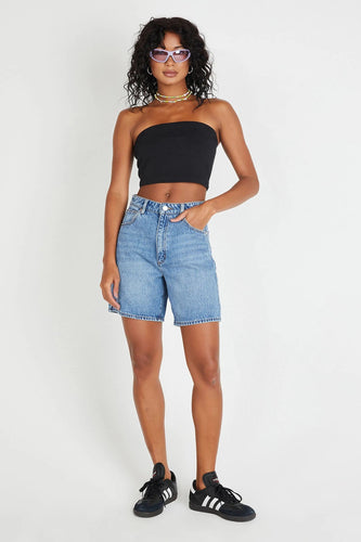Drune | Damen Relaxed Denim Stil Shorts Casual