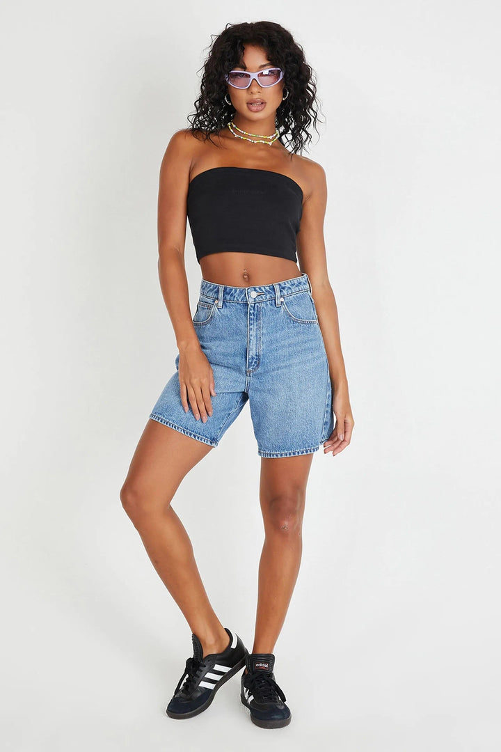 Drune | Damen Relaxed Denim Stil Shorts Casual