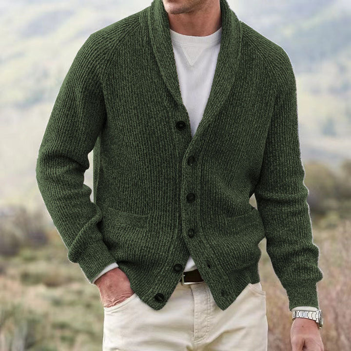 Drune | Klassische Wollstrickjacke für Männer