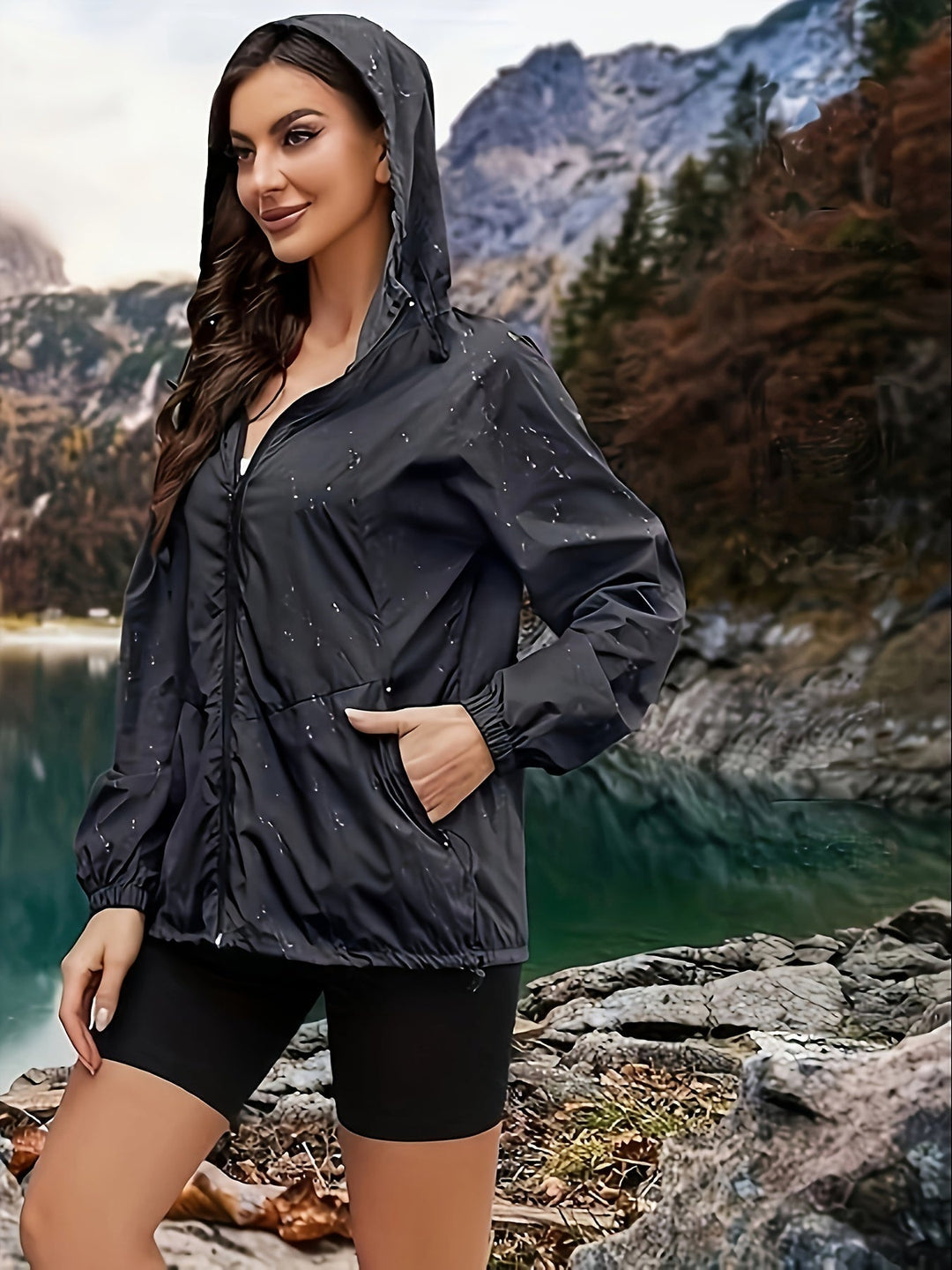 Drune | Sportliche Jacke Plus Size mit Kapuze