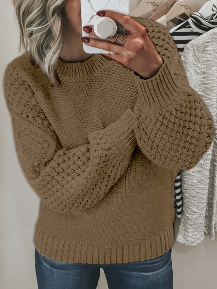 Drune | Strickpullover mit Strukturärmeln Acryl Warm und Bequem