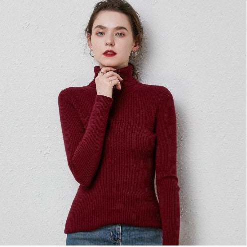 Drune | Premium-Wollrollkragenpullover für Frauen