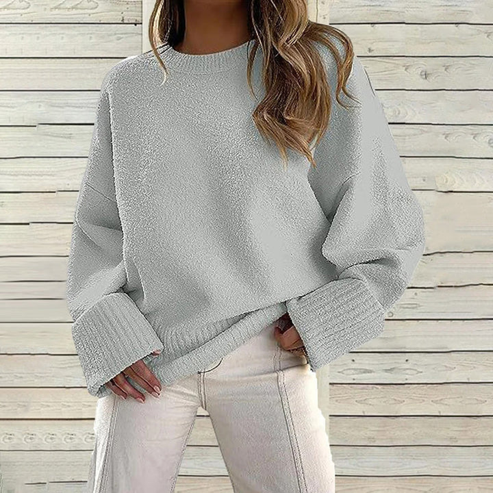 Drune | Einfarbiger Pullover mit Rundhalsausschnitt